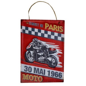 PARIS MOTO 車庫 バイク ガレージ サインボード ビンテージ カフェ インテリア 看板 ;AVSB-263