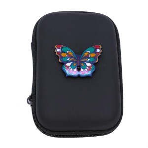 GS Golf Butterfly Mini Bag ゴルフミニバック 財布 ゴルフ用品を入れるホルダー (Black)