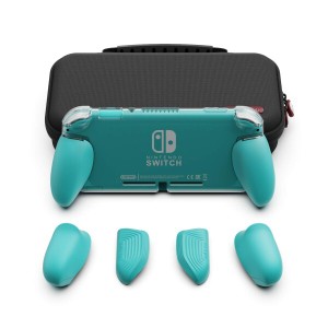 Skull & Co.Nintendo SWITCH Lite用GripCase Liteカバーセット:グリップカバー+キャリングケース 大容量 防水耐衝撃 携帯便利 人間工学 