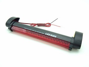 汎用 12V LED ハイマウントストップランプ ブレーキランプ テールランプ 尾灯 補助 制動灯 簡単取付 & 角度調整可能 選べる5サイズ (24連