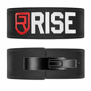 RISE(ライズ)トレーニングベルト 筋トレ パワー リフティング ベルト レバーアクションベルト (black10mm, S)