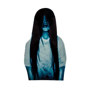 (Asula Project) 幽霊ステッカー ホラー ステッカー 車用 ハイビーム対策 (長い髪の少女)