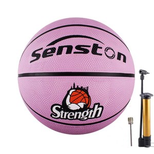 Senston バスケットボール 5号、 屋内と屋外のバスケットボール，子供とティーンエイジャー バスケットボール競技トレーニング、ポンプ付