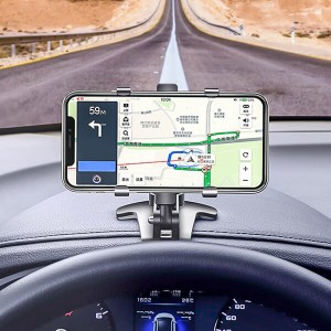 スマホ車載ホルダー クリップ式 カーマウント デスクにも適用 1200度回転 片手操作 取付簡単 スマホホルダー 車 ダッシュボード/日よけの