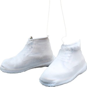 (TOMOO) 男女兼用 携帯用シリコーン靴カバー レインブーツカバー 折り畳み靴 レインプルーフシューズカバー 高弾性雨靴 防水靴 滑り止め 