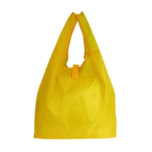 コンパクトエコバッグ (エコバック 買い物袋 サブバック マイバッグ 買い物バッグ) 無地 シンプル #9020-00-018 イエロー