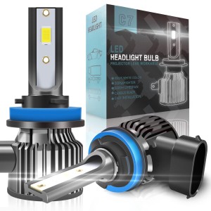 Arumin LEDヘッドライト H8/H11/H16 純正と同じサイズ 12000LM 6500K LEDフォグランプ LEDバルブ 車検対応 12V専用 ノイズ対策 一体型 無