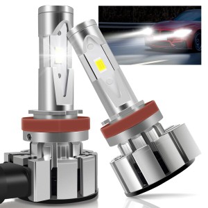 Arumin LEDヘッドライト H8/H11/H16 純正と同じサイズ 16000LM 6500K LEDバルブ 車検対応 12V専用 LEDフォグランプ ノイズ対策 一体型 無