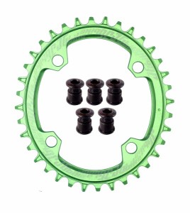 Jgbike ラウンドオーバルチェーンリング 104mm BCD chainring 30T 32T 34T 36T 38T 8 9 10 11 12スピード MTB XCトレイルe-バイクファッ