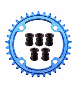 Jgbike ラウンドオーバルチェーンリング 104mm BCD chainring 30T 32T 34T 36T 38T 8 9 10 11 12スピード MTB XCトレイルe-バイクファッ