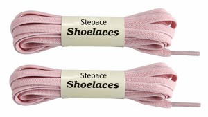 (Stepace) 2足 伸びる靴ひも 子供から大人までも使える 10色ゴムシューレース Pink 80