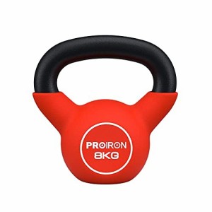 PROIRON ケトルベル ネオプレン kettlebell 一体型鋳鉄製 ?? 鉄アレイ ケトル 8kg 8キロ 重り ケトル