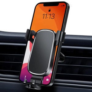 Liwee スマホホルダー 車 車載ホルダー スマホスタンド エアコン吹き出し口式 落下防止 安定 片手脱着 取付簡単 対応 iPhone SE 13 12 Pr