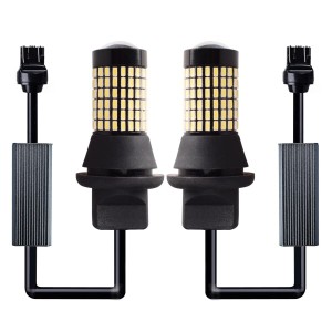 MOREFULLS T20 ダブル球 LED 7443 W21/5W ブレーキランプ 爆光 ホワイト 白 バックランプ テールランプ 高輝度 DC12-24V 車用 LEDライト 