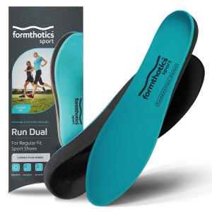 Formthotics ランニング用 スポーツインソール (アーチ低め) RunDual Competition L Teal/Charcoal