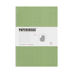 PAPERIDEAS ノート B5 ソフトカバー (横罫, アボカドグリーン)