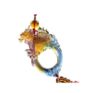 中国の伝統的なスタイル 色釉 吊り下げオーナメント - ドラゴン