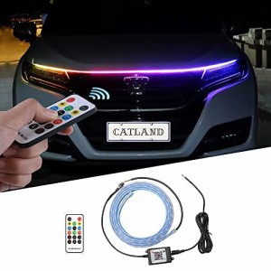 Catland 流れる LEDテープ RGB 車 LEDテープライト 12V リモコン 音認識機能付き シーケンシャル イルミネーション グリルランプ デイラ