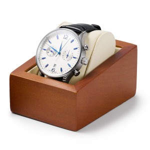 Woodten時計スタンド時計を保護するための枕付きの無垢材の時計スタンド時計スタンドプレミアム天然木時計スタンド木製1時計収納時計ディ