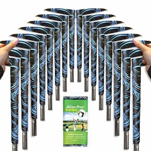 Alien Pros ゴルフラッピングテープ（16個青い波）マジック - 革新的なゴルフクラブグリップソリューション-1分以内に、新しいグリップに