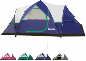 MANSADER テント ワンタッチテント 6人用 ファミリー 大型テント 二重層 設営簡単 uvカット加工 ワンタッチ キャンプ アウトドア 防風 防