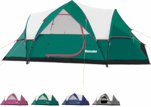 MANSADER テント 大型 ワンタッチテント 6人用 ファミリー 大型テント 二重層 設営簡単 uvカット加工 ワンタッチ キャンプ アウトドア 防