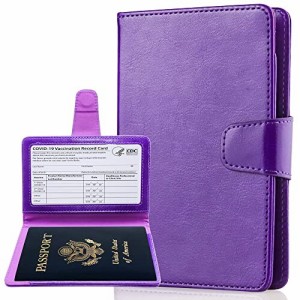 (Teskyer) パスポートケース スキミング防止 パスポートカバー 出張用 海外旅行 高級PU パスポート カードケース 多機能収納ポケット付き