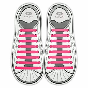 (VICT POPU) 結ばない靴ひも 大人、子供に専用タイプあり シリコン製で防水 伸びる靴紐 脱ぎ履きがワンタッチでできる ウォキングなどの