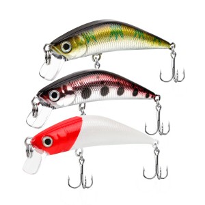 Booms Fishing MI3 ルアー シンキング ミノー 60mm 5g 釣り具 淡水 バス釣り 3色セット