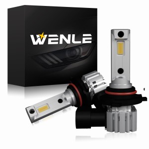 WENLE(ウエンレ) HB3/HB4共用 LED フォグランプ イエロー3000K DC12V車用 明るい 30W 一体型 無極性 ファンレス 左右分2本入り