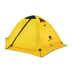 GEERTOP テント 2人用 ソロテント 軽量 4シーズン 二重層 耐水圧5000MM 防水 登山テント スカート付き 防寒 キャンプ バイク アウトドア 