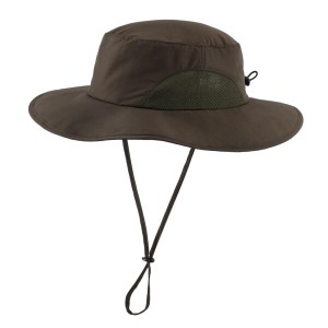 (Connectyle) UPF50+ 日除け帽子 サファリハット メンズ レディース つば広 UVカット ハット 折りたたみ 釣り帽子 アーミーグリーン