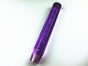 クリスタルシフトノブ アクア 八角 300mm 30センチ パープル 紫色 全6色
