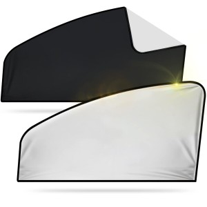 WD&CD 車用 カーテン 2枚セット マグネット 遮光 車用イージーカーテン UVカット プライバシー保護 車中泊 取り付け簡単 日除け 紫外線対