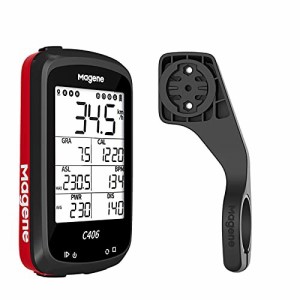 Magene C406自転車コンピューター ホルダー付き 防水 GPS サイクリングコンピューター ワイヤレス スマートロード自転車モニター 2.5イン