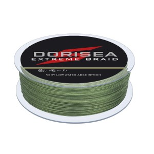 Dorisea PEライン 色落ちしない 釣りライン 釣り糸 X4（ブライトグリーン、アーミーグリーン、ダックグリーン、ブランド、レッド） （100