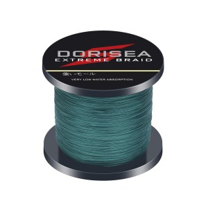 Dorisea PEライン 色落ちしない 釣りライン 釣り糸 X4（ブライトグリーン、アーミーグリーン、ダックグリーン、ブランド、レッド） （100
