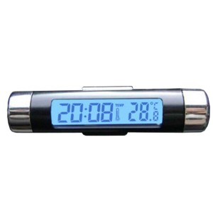 車用時計 - BOOMBOOST 2in1 配線不要 数字バックライト 温度計クロック 多機能 精確 小型