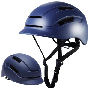 (Lipropp)大人 自転車 ヘルメット CE認証 耐衝撃 軽量 通気性 ネイビー/M(55-58cm)