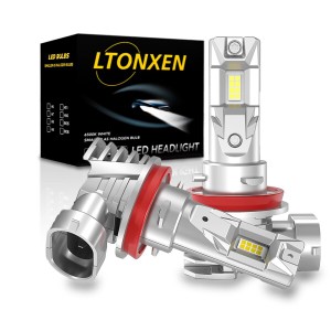 LTONXEN 車用 LED ヘッドライト H11 新車検対応 高光効16個の7535 ledチップを搭載 ホワイト H8 H9 H11兼用 LED バルブ DC 11V-18V対応 3