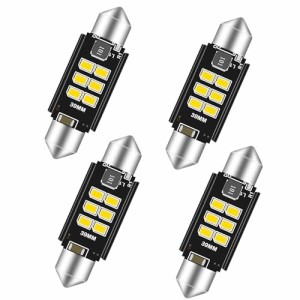 Kazuki DC9-60V T10 39mm ルームランプ 車内ランプ 無極性 6連 3020SMD トランク/ラゲッジ/マップランプ/ナンバー灯 12V/24V車用 両口金