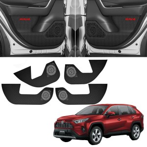 ｓｏｌａａｙ RAV4用 50系 専用ドアキックガード 新型 RAV4 ドアトリムガード RAV4 50系 XAA50/XAH50/XAP50型 2019~ 専用設計 ドアプロテ