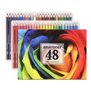 PURAIMA色鉛筆 48色 油性色鉛筆 子供 色えんぴつ 色鉛筆セット いろえんぴつ 色鉛筆 油彩色鉛筆 絵を描くのが好きな子供に適しており、絵