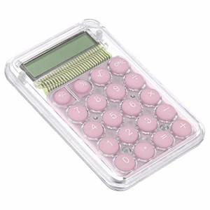 PATIKIL デスクトップ電卓 大型8桁 LCDディスプレイ ミニポケット携帯用 卓上電卓標準機能 ホーム オフィス用 スタイル1 ピンク