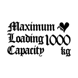 (ＫＡＩＭＩＲＵ ＳＴＯＲＥ) EVERY エブリィ 軽バン 最大積載量 ステッカー エンブレム 切り文字ステッカー 1000kg (k-487 黒 1000kg)