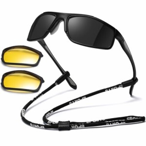(MAIVARDAY) サングラス メンズ 偏光サングラス スポーツ 運動 釣り用 ゴルフ グラス メンズサングラス人気 安い タイムセール