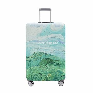 TRAVEL KIN Travelkin スーツケース用荷物カバー Tsa承認 スーツケースカバープロテクター 18-32インチの荷物にフィット, スプリング(Spr