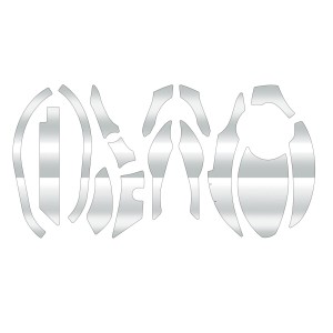 CUSTOM SEAT.JP 鎧 YOROI ジリオンTW用 カスタムデカール キズ防止 傷保護 ベイトリールカスタム (クリア（左ハンドル用）)