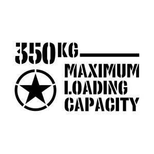 (ＫＡＩＭＩＲＵ ＳＴＯＲＥ) EVERY エブリィ 軽バン 最大積載量 軽自動車 エンブレム 切り文字ステッカー 350kg (k-439 黒)