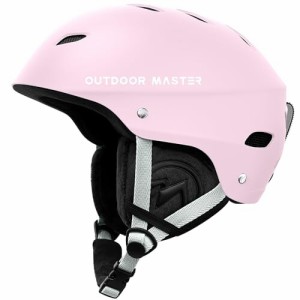 OUTDOORMASTER スキー ヘルメット スノーボード ヘルメット バイザー付き スノーヘルメット 全方位調整アジャスター 高密度EPS スキー用